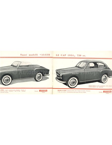 1955 MORETTI PROGRAMM PROSPEKT ITALIENISCH