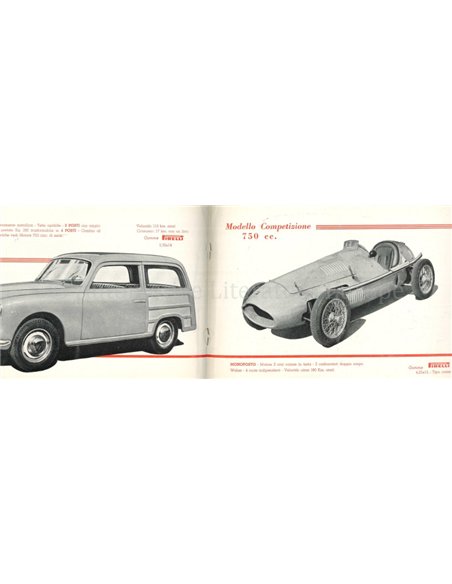 1955 MORETTI RANGE BROCHURE ITALIAN