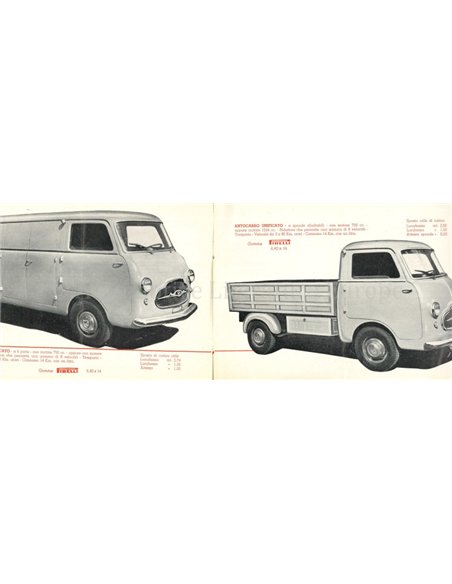 1955 MORETTI PROGRAMM PROSPEKT ITALIENISCH