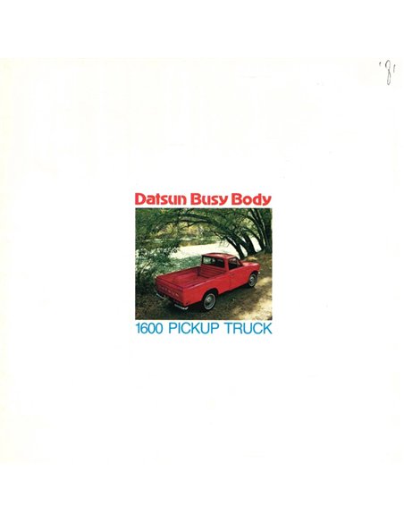 1971 DATSUN 1600 PICKUP BROCHURE ENGLISH (US)