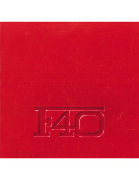 1990 FERRARI F40 BROCHURE 479/87