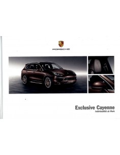 2014 PORSCHE CAYENNE EXCLUSIVE HARDBACK BROCHURE GERMAN