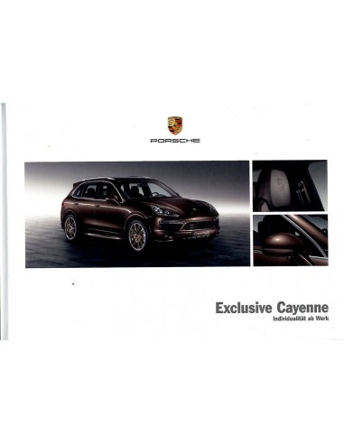 2014 PORSCHE CAYENNE EXCLUSIVE HARDCOVER PROSPEKT DEUTSCH