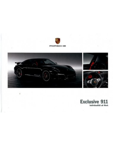 2013 PORSCHE 911 CARRERA EXCLUSIVE HARDCOVER BROCHURE DUITS