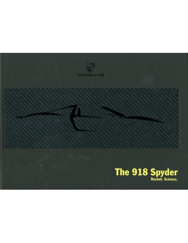 2013 PORSCHE 918 SPYDER HARDCOVER BROCHURE ENGELS