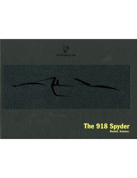 2013 PORSCHE 918 SPYDER HARDCOVER BROCHURE ENGELS