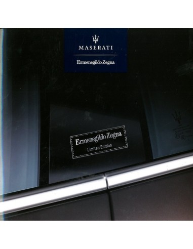 2013 MASERATI QUATTROPORTE VI ERMENEGILDO ZEGNA LE BROCHURE ENGELS