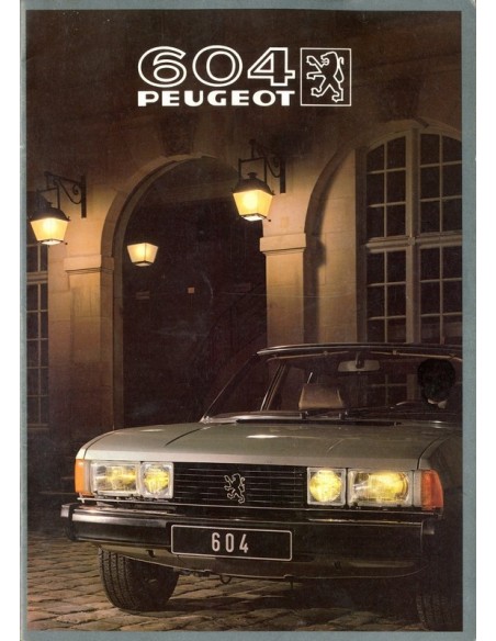 1982 PEUGEOT 604 BROCHURE DUITS