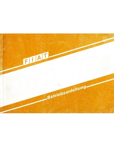 1989 FIAT DUCATO INSTRUCTIEBOEKJE DUITS