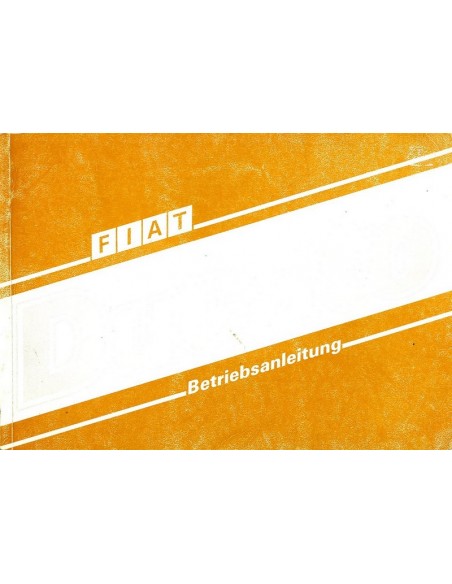 1989 FIAT DUCATO INSTRUCTIEBOEKJE DUITS