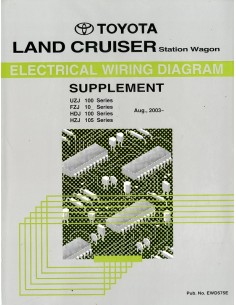 2003 TOYOTA LANDCRUISER / PRADO ELECTRISCHE SCHEMA'S WERKPLAATSHANDBOEK ENGELS