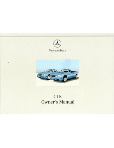1999 MERCEDES BENZ CLK KLASSE INSTRUCTIEBOEKJE ENGELS