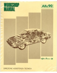 1984 ALFA ROMEO 90 WERKPLAATSHANDBOEK ENGELS