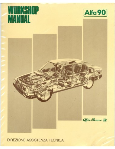 1984 ALFA ROMEO 90 WERKPLAATSHANDBOEK ENGELS