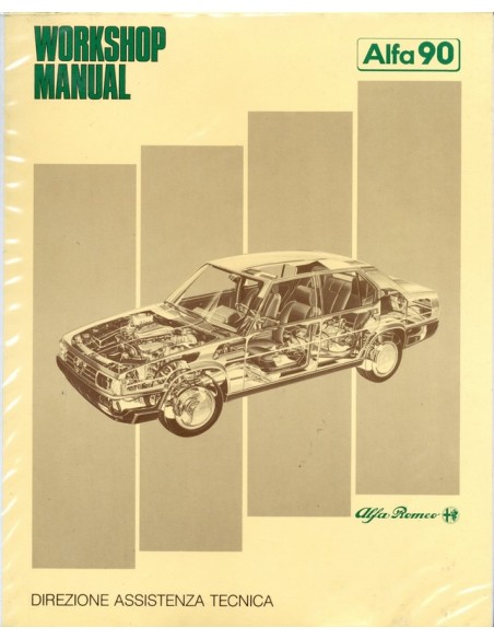 1984 ALFA ROMEO 90 WERKPLAATSHANDBOEK ENGELS