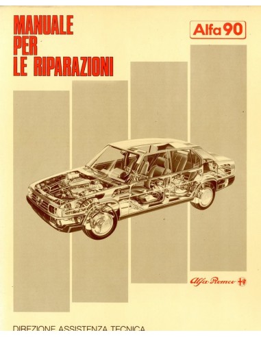 1984 ALFA ROMEO 90 WERKPLAATSHANDBOEK ITALIAANS