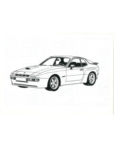 1981 PORSCHE 924 CARRERA GT INSTRUCTIEBOEKJE DUITS 2