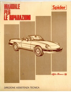 1986 ALFA ROMEO SPIDER QV WERKPLAATSHANDBOEK ITALIAANS