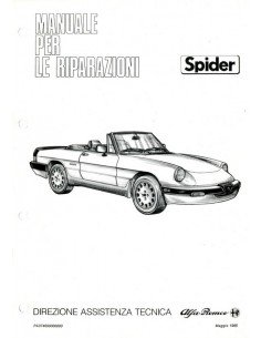 1986 ALFA ROMEO SPIDER QV WERKPLAATSHANDBOEK ITALIAANS 2