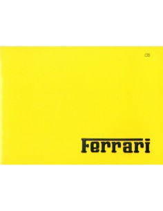 1986 FERRARI PROGRAMMA PERSMAP ENGELS 447/86