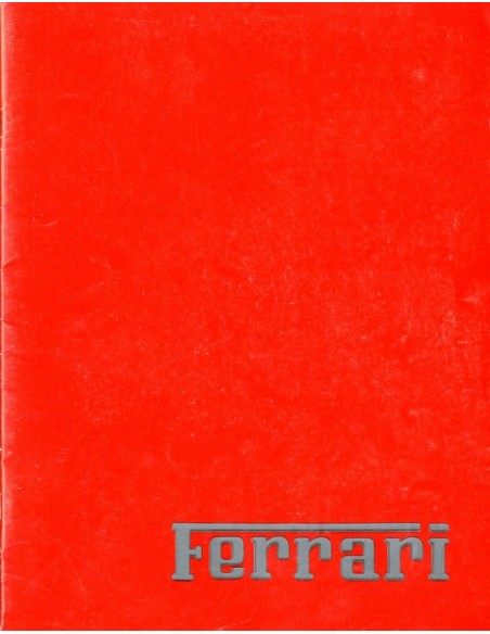 1988 FERRARI PROGRAMMA BROCHURE ENGELS 506/88