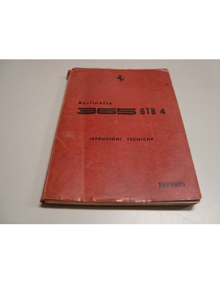 1968 FERRARI GTB/4 WERKPLAATSHANDBOEK ITALIAANS