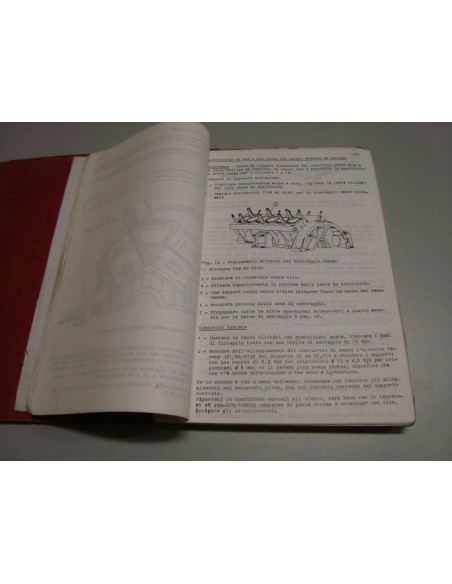 1968 FERRARI GTB/4 WERKPLAATSHANDBOEK ITALIAANS