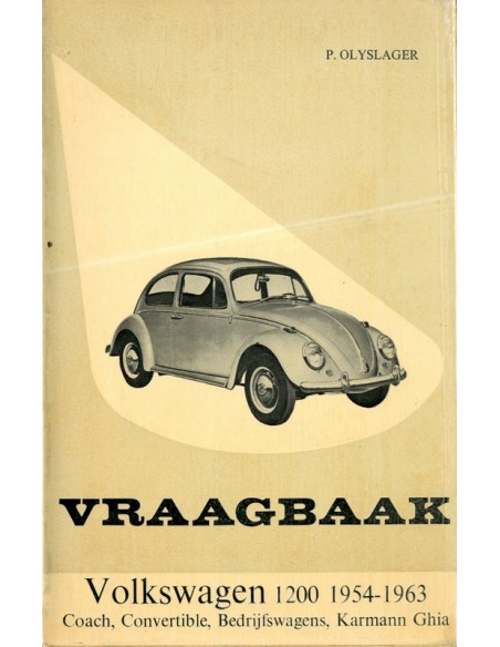 1961 -1963 VOLKSWAGEN 1200 VRAAGBAAK NEDERLANDS