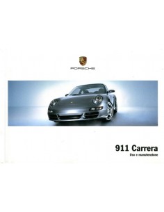 2005 PORSCHE 911 CARRERA INSTRUCTIEBOEKJE ITALIAANS