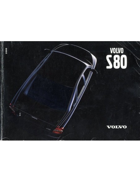 2000 VOLVO S80 BETRIEBSANLEITUNG NIEDERLÄNDISCH