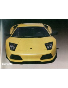 2007 LAMBORGHINI MURCIELAGO LP-640 INSTRUCTIEBOEKJE ENGELS 2