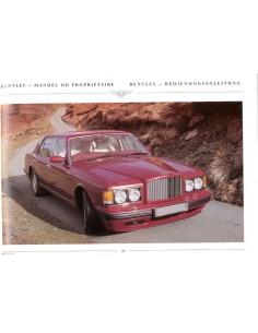 1996 BENTLEY TURBO R HARDCOVER INSTRUCTIEBOEKJE FRANS / DUITS 2