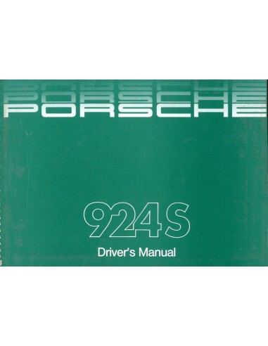 1988 PORSCHE 924 S INSTRUCTIEBOEKJE ENGELS