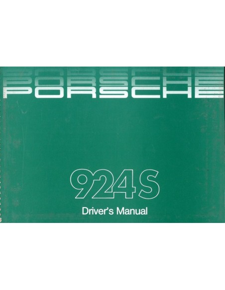 1988 PORSCHE 924 S INSTRUCTIEBOEKJE ENGELS