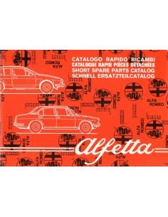 1979 ALFA ROMEO ALFETTA SNEL ONDERDELENHANDBOEK