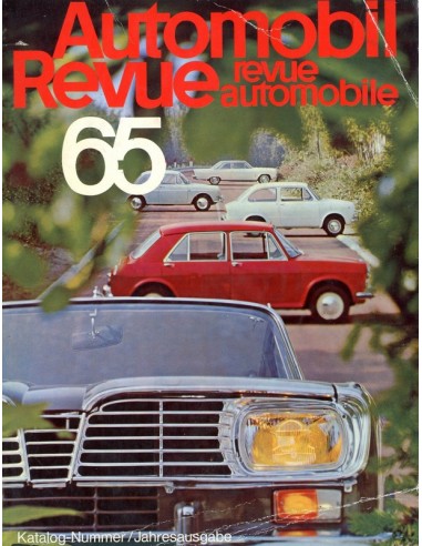 1965 AUTOMOBIL REVUE JAARBOEK DUITS FRANS