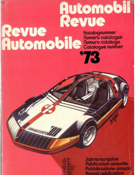 1973 AUTOMOBIL REVUE JAARBOEK DUITS FRANS