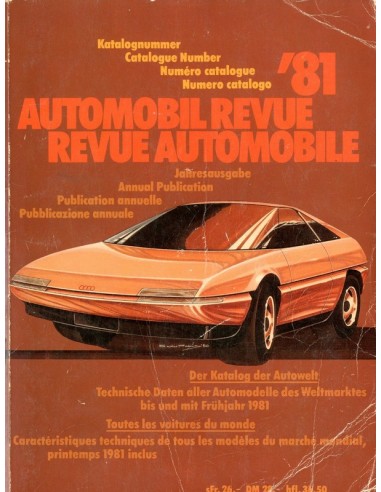 1981 AUTOMOBIL REVUE JAARBOEK DUITS FRANS
