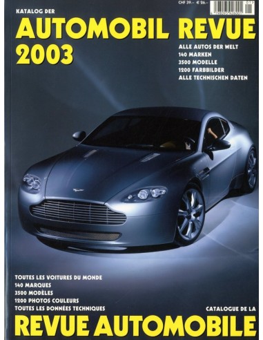 2003 AUTOMOBIL REVUE JAARBOEK DUITS FRANS