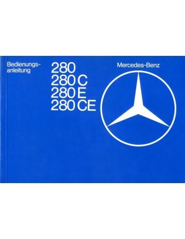 1979 MERCEDES BENZ E KLASSE INSTRUCTIEBOEKJE DUITS