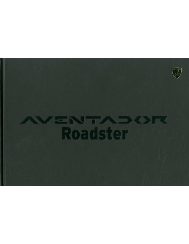 2013 LAMBORGHINI AVENTADOR ROADSTER HARDCOVER BROCHURE ENGELS