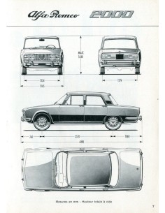 1972 ALFA ROMEO 2000 BERLINA OWNER'S MANUAL FRENCH 2