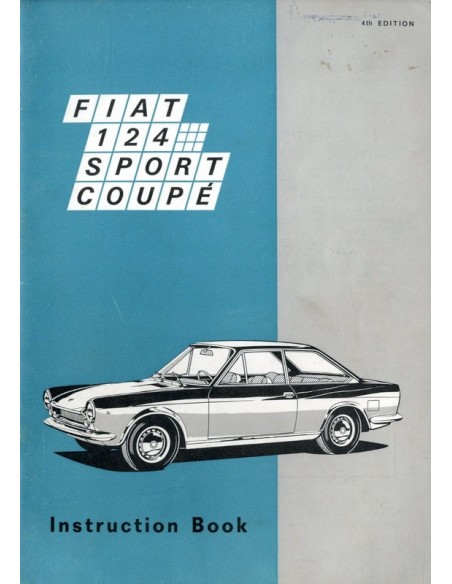 1968 FIAT 124 SPORT COUPE INSTRUCTIEBOEKJE ENGELS