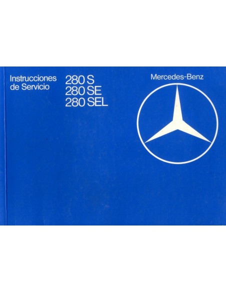 1980 MERCEDES BENZ S KLASSE INSTRUCTIEBOEKJE SPAANS