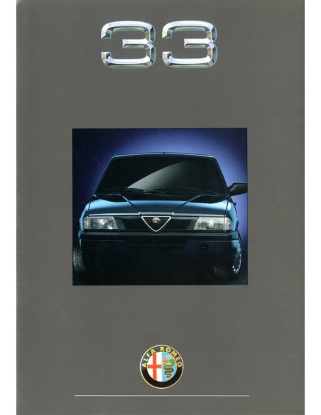 1991 ALFA ROMEO 33 BROCHURE NEDERLANDS