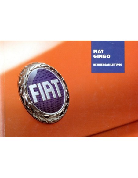 2003 FIAT GINGO INSTRUCTIEBOEKJE DUITS