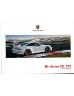 2013 PORSCHE 911 GT3 HARDCOVER BROCHURE NEDERLANDS