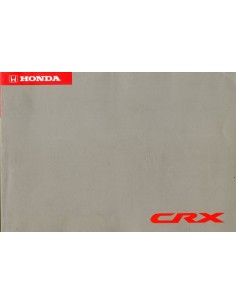 1992 HONDA CRX INSTRUCTIEBOEKJE DUITS