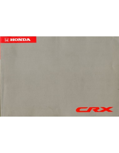 1992 HONDA CRX INSTRUCTIEBOEKJE DUITS