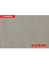 1992 HONDA CRX INSTRUCTIEBOEKJE DUITS